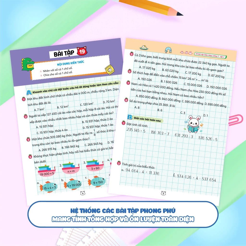Vở Bài Tập Toán Tăng Cường Lớp 4 Tập 2 - Theo Sách Giáo Khoa Kết Nối Tri Thức Với Cuộc Sống