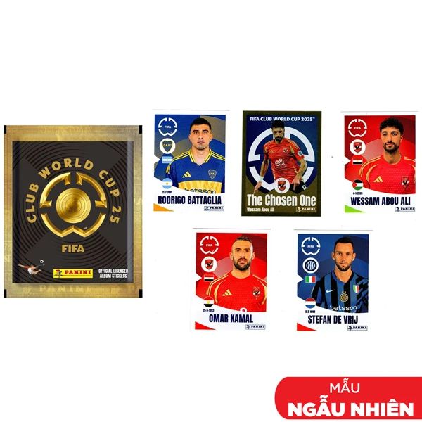 PANINI GÓI STICKER THẺ HÌNH FIFA CLUB WORLD CUP 2025 (VTA)