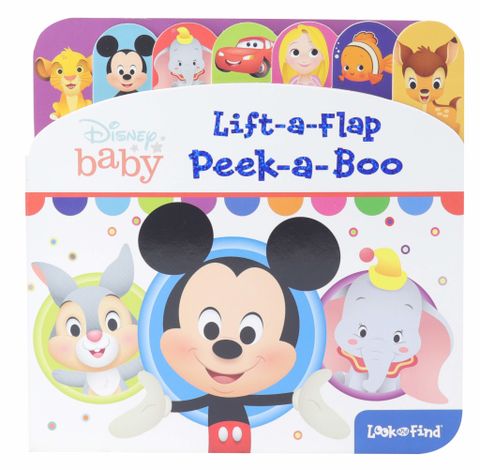Disney Baby Mickey, Lion King, Princess, And More! - Peek-A-Boo Lift-A-Flap Look And Find Board Book- PI Kids