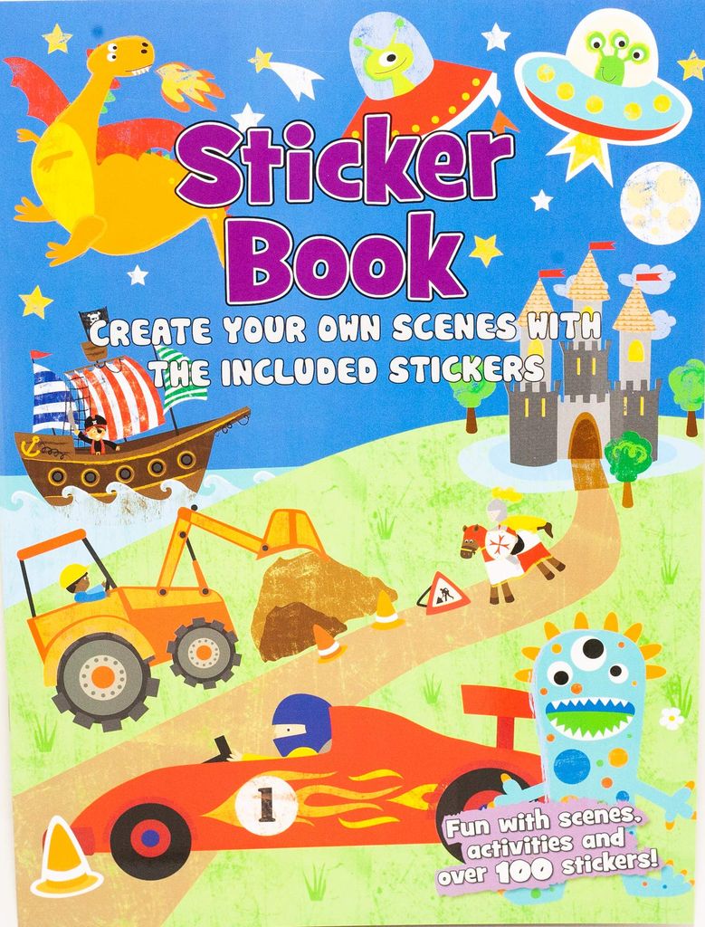 Sticker Book Boy Create Your Own Scenes With The Included Stickers