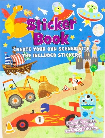 Sticker Book Boy Create Your Own Scenes With The Included Stickers