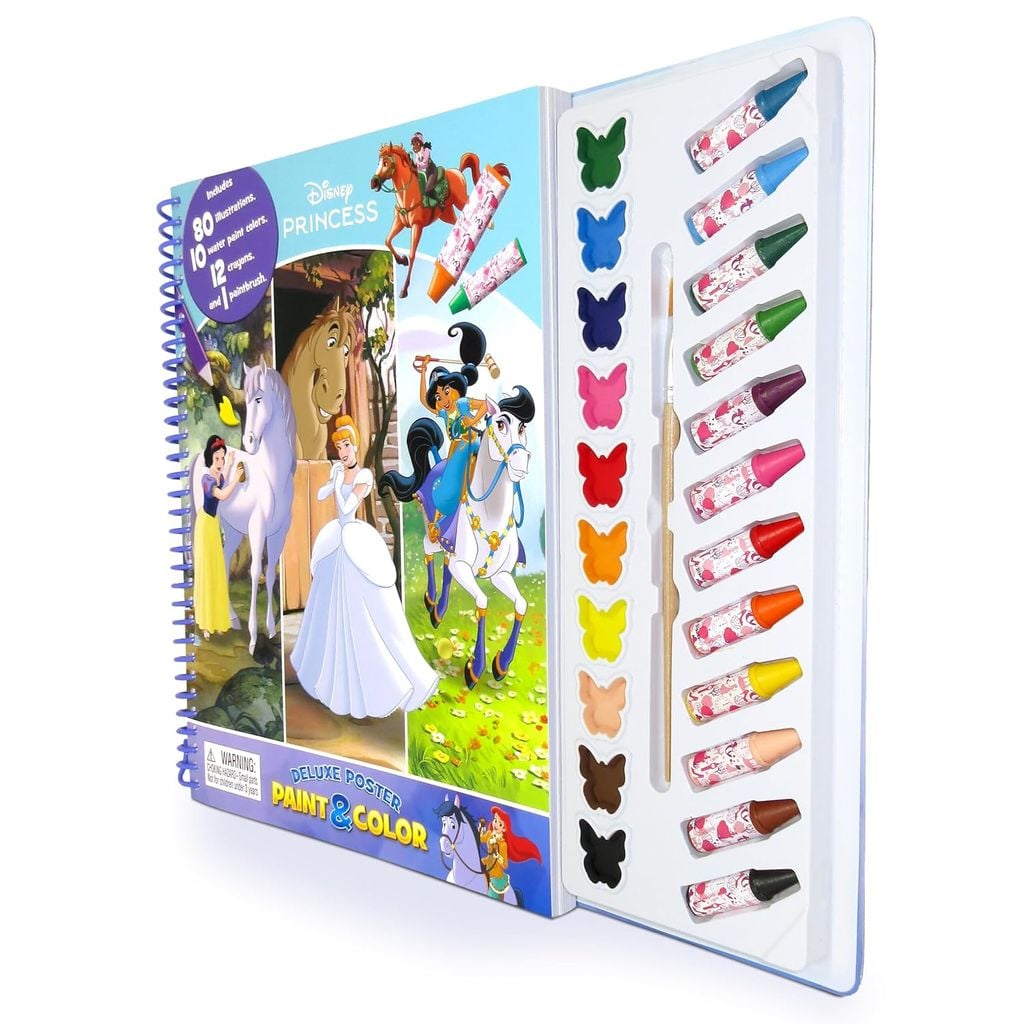 Disney Princesses #2 Deluxe Poster Paint & Color_Phidal 0126