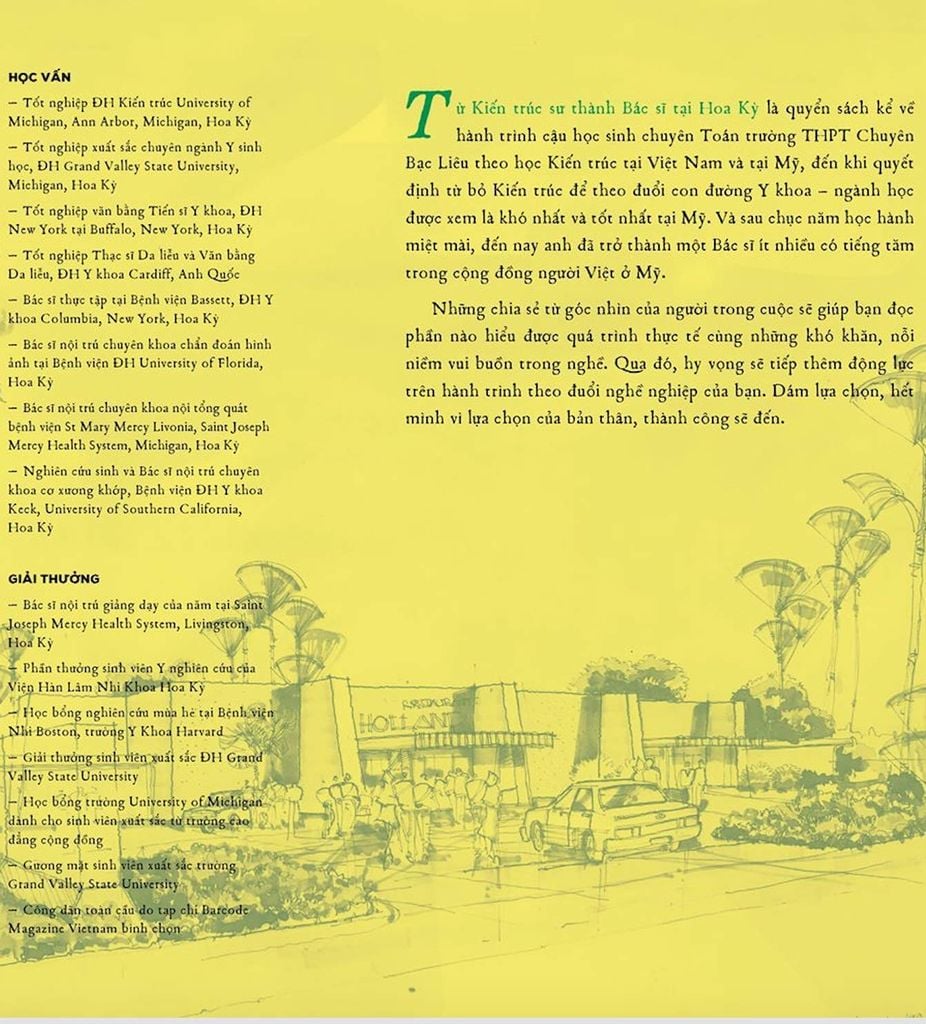 TỪ KIẾN TRÚC SƯ TRỞ THÀNH BÁC SĨ TẠI HOA KỲ