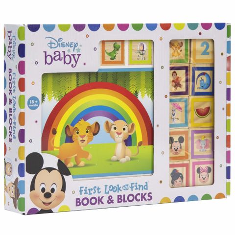 Disney Baby: First Look And Find Book & Blocks