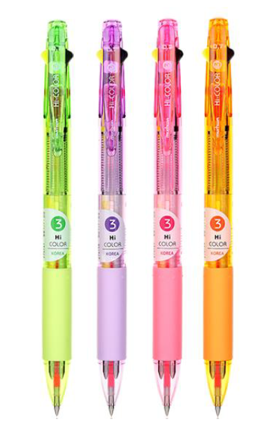 Viết Bi Ba Màu Đen Vàng Hồng HC3-09