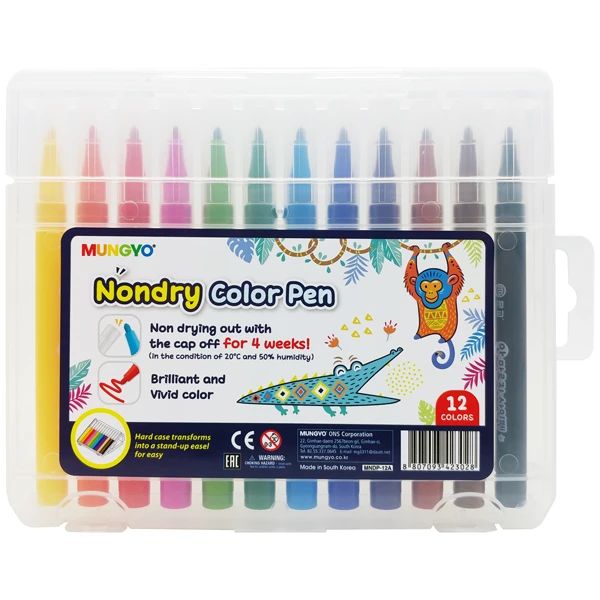 MUNGYO -BÚT LÔNG MÀU 12 MÀU MNDP-12A (12 CÂY/ HỘP)