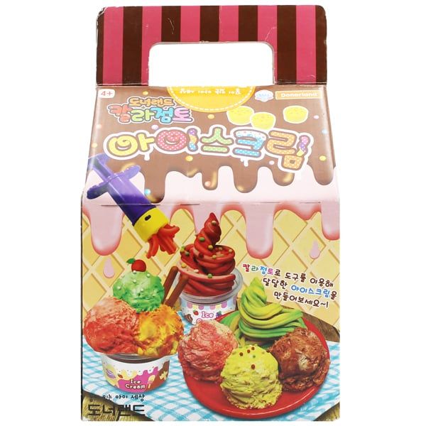 Donerland Bột Nặn Hình Bánh Kem 4M 240G  + Bộ D.Cụ DA06011(MV0013)