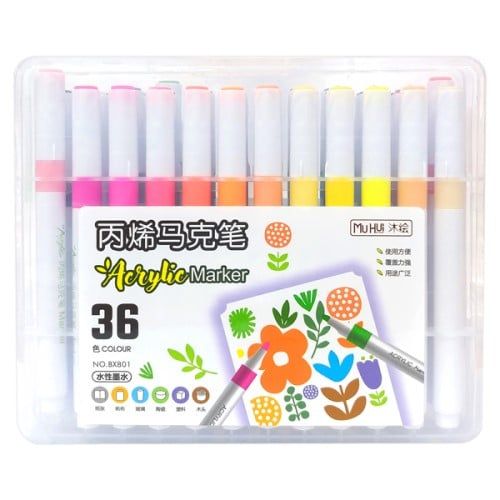 Hộp Bút 36 Màu Acrylic Tga No.Bx801 (0061-Ht)