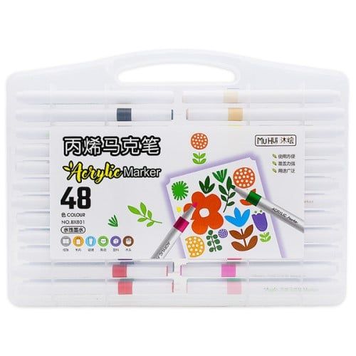 Hộp Bút 48 Màu Acrylic Tga No.Bx801 (0061-Ht)
