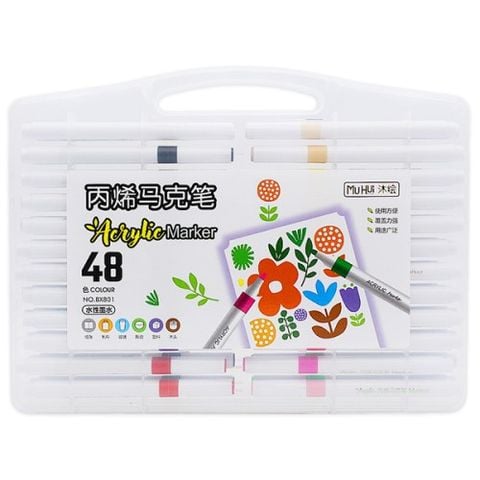 Hộp Bút 48 Màu Acrylic Tga No.Bx801 (0061-Ht)