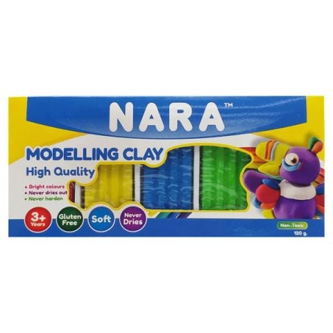 NARA ĐẤT NẶN  5 MÀU 120G NA-BXTR-120-5(MV0013)