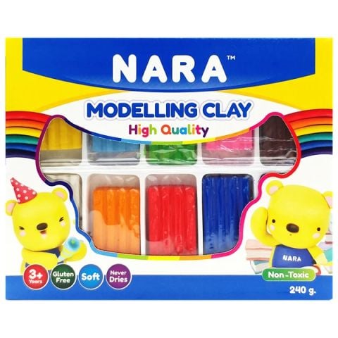 NARA ĐẤT NẶN  10 MÀU 240G NA-BXTR-240-10(MV0013)