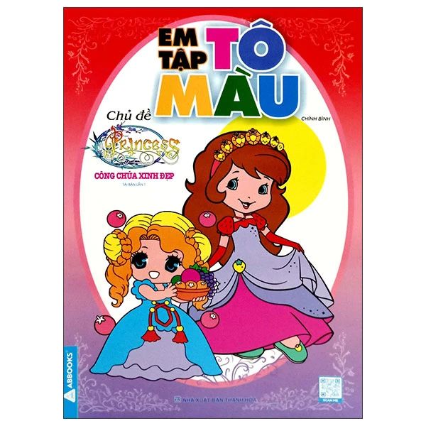 EM TẬP TÔ MÀU-CHỦ ĐỀ CÔNG CHÚA XINH ĐẸP
