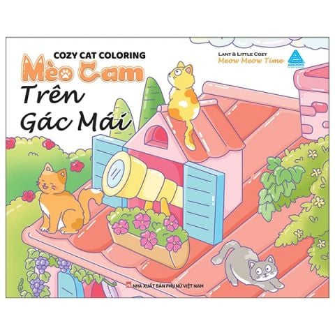 Cozy Cat Coloring-Mèo Cam Trên Gác Mái