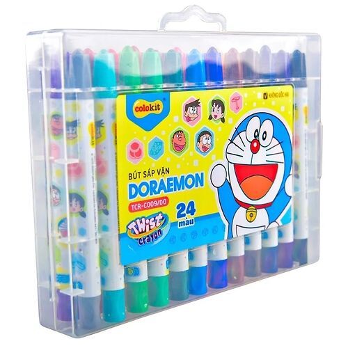 Bút Sáp Vặn Colorkit 24 Màu TCR-C009/DO