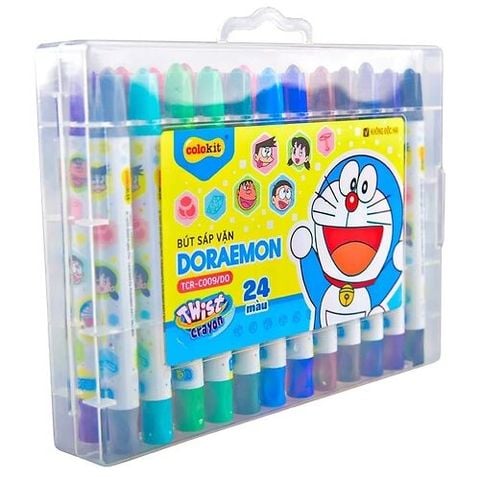 Bút Sáp Vặn Colorkit 24 Màu TCR-C009/DO