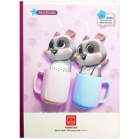 HH - Tập 200Tr Class Best Friend, 4 Ô Ly Vuông, 200Tr, Đl 80/90-92 (5Q/Lốc) (Giao Mẫu Ngẫu Nhiên)