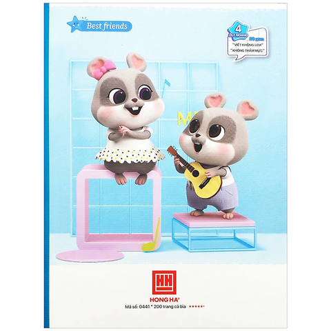 HH - Tập 200Tr Class Best Friend, 4 Ô Ly Ngang, 200Tr, Đl 80/90-92 (5Q/Lốc)( Giao Mẫu Ngẫu Nhiên)