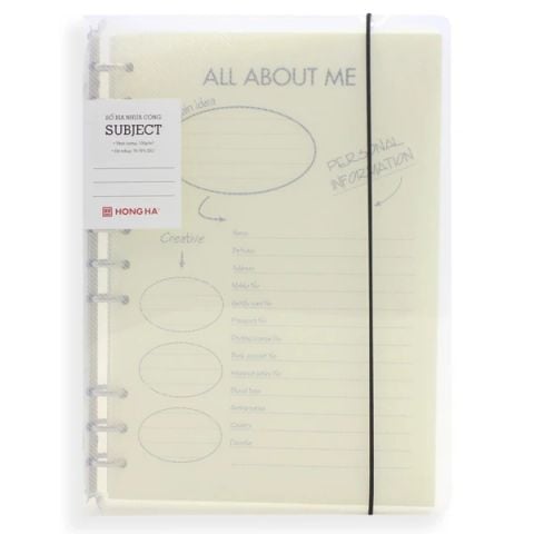 HH - SỔ BÌA CÒNG NHỰA TRONG SUBJECT B5, KN, 200TR, ĐL 100/76-78 (THKG0064)