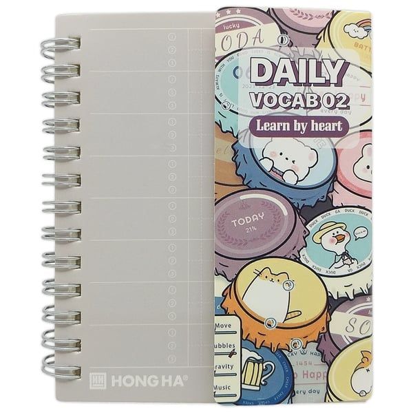 HH - SỔ LO XO DAILY VOCAB 02(94X120 MM) 200TR, ĐL 70/76 -78 - 4179 (HH-0064)