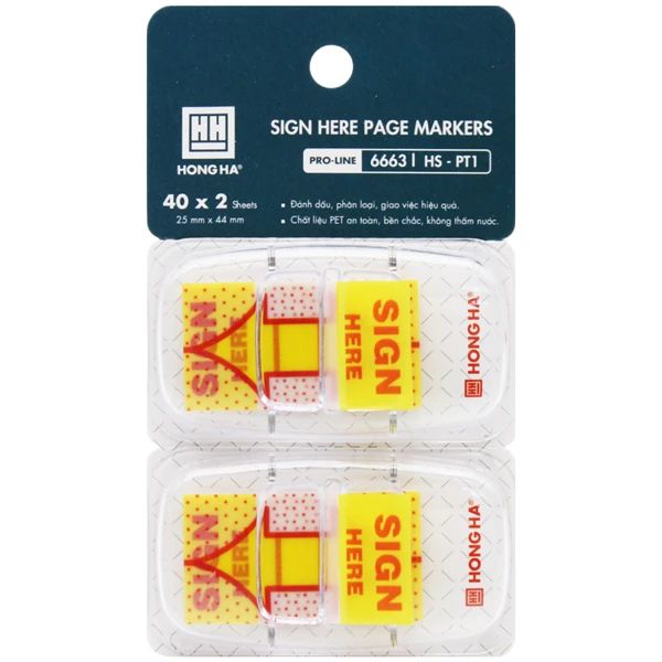 HH - GIẤY PHÂN TRANG SIGN HERE HS-PT1 (HH-0064)