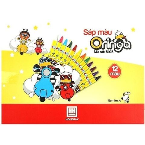 Sáp Màu Oringa 12 Màu Hồng Hà