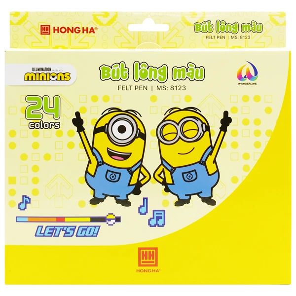 HH- BÚT LÔNG MÀU MINIONS 24 MÀU (THKG0064)