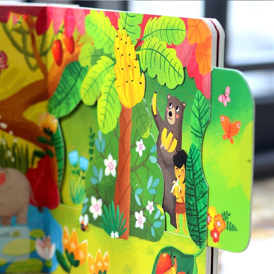 SÁCH CHUYỂN ĐỘNG-CẬU BÉ RỪNG XANH