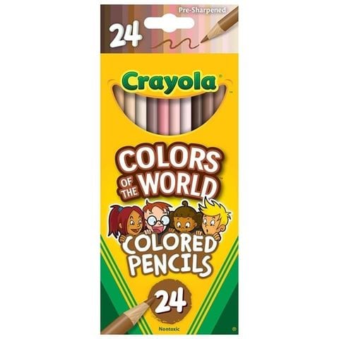 Bộ Bút Chì 24 Màu Color Of The World - Crayola 684607