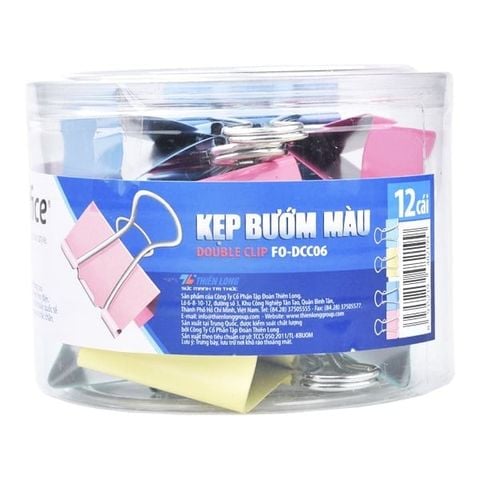 KẸP BƯỚM MÀU 51MM FO-DCC06 (12H/L) (5404-TL)