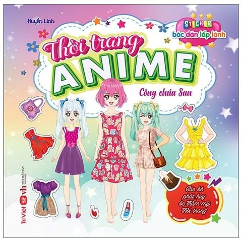 Sticker Bóc Dán Lấp Lánh - Thời Trang Anime