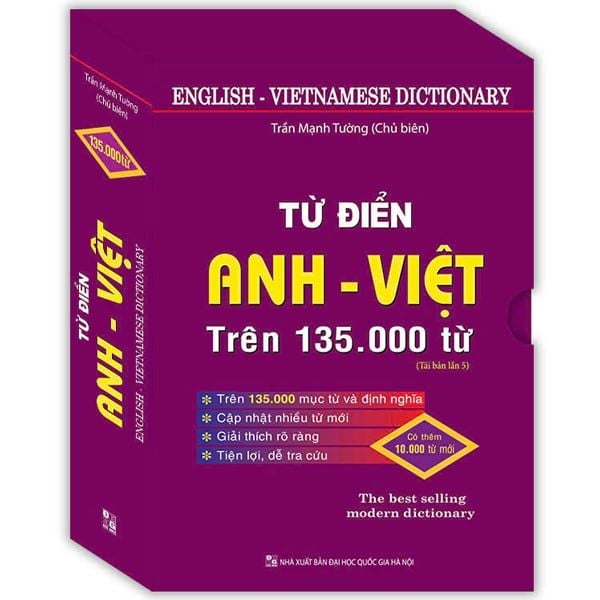 TỪ ĐIỂN ANH VIỆT TRÊN 135.000 MỤC TỪ VÀ ĐỊNH NGHĨA