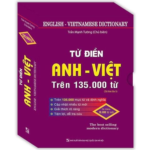 TỪ ĐIỂN ANH VIỆT TRÊN 135.000 MỤC TỪ VÀ ĐỊNH NGHĨA