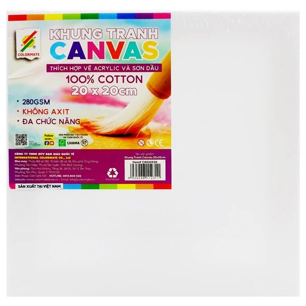 KHUNG CANVAS 20X20CM (0170-BMQT)