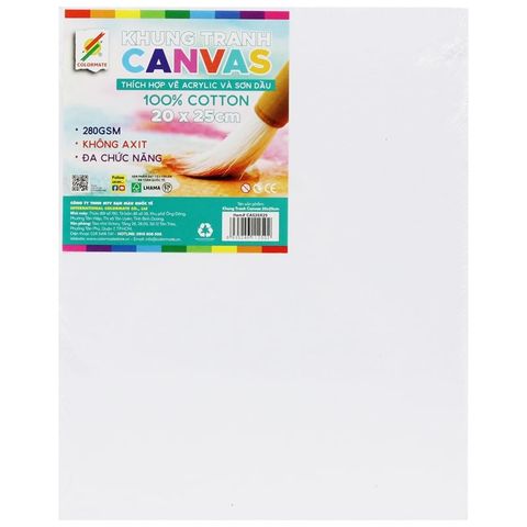 Khung Tranh Canvas 20 x 25 cm - Colormate CAS20X25