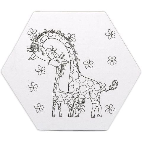 COLORMATE-BẢNG CANVAS VẼ IN LỤC GIÁC 25CM (BMQT-0170)