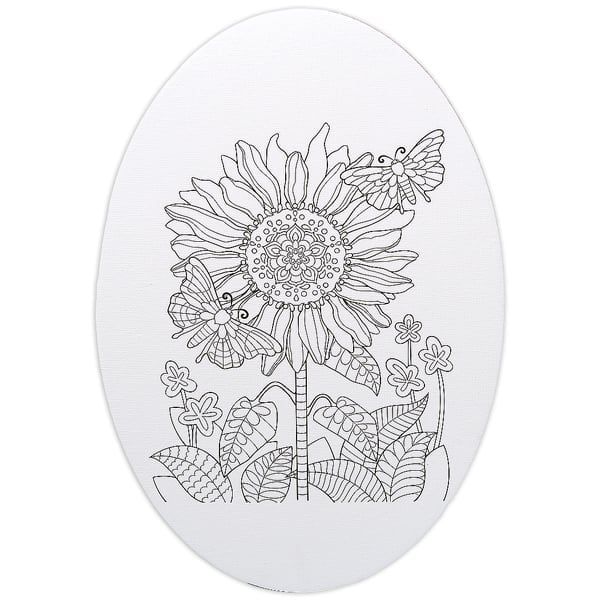 COLOREMATE-BẢNG CANVAS VẼ IN OVAL 20*30CM (BMQT-0170)
