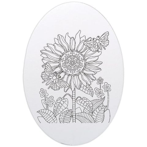 COLOREMATE-BẢNG CANVAS VẼ IN OVAL 20*30CM (BMQT-0170)
