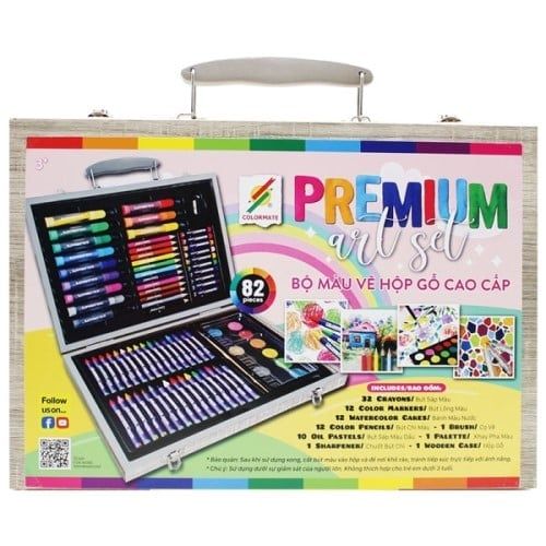 Ms-82Wp Bộ Màu Vẽ Hộp Gỗ Cao Cấp M82(Thck0170)