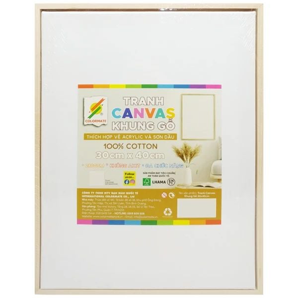 COLORMATE - TRANH CANVAS KHUNG GỖ (30X40CM) (BM-0170)
