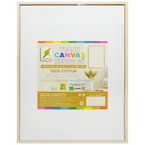 COLORMATE - TRANH CANVAS KHUNG GỖ (30X40CM) (BM-0170)