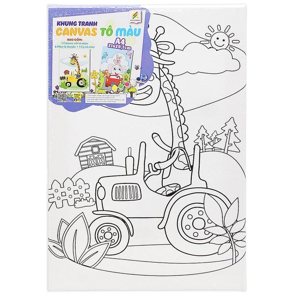 COLORMATE - KHUNG TRANH CANVAS TÔ MÀU A4 (THCK0170)