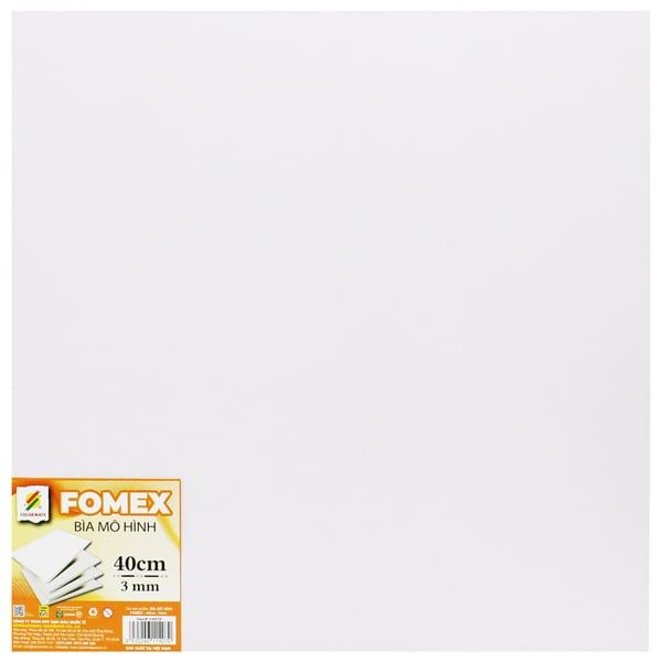 Bìa Mô Hình Fomex - Size 40 cm 3 mm- Colormate