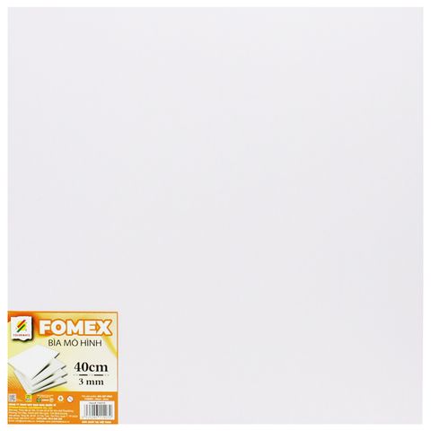 Bìa Mô Hình Fomex - Size 40 cm 3 mm- Colormate