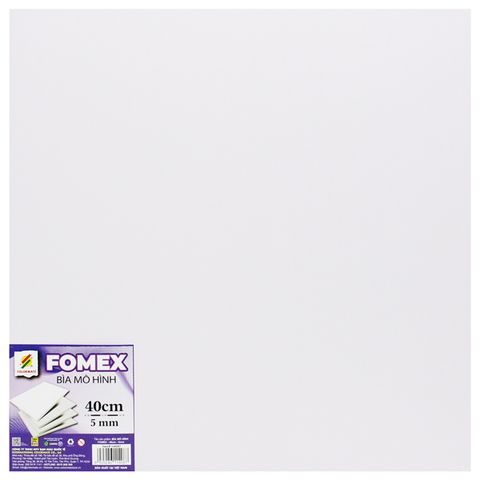 Bìa Mô Hình Fomex - Size 40 cm 5 mm- Colormate