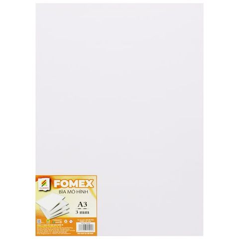 Bìa Mô Hình Fomex - Khổ A3 3 Mm - Colormate