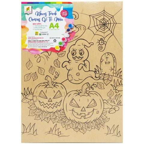 COLORMATE - KHUNG TRANH CANVAS GỖ TÔ MÀU A4 (BMQT-0170)