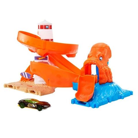 Đồ Chơi Vòng Xoắn Bạch Tuột Hot Wheels City HDR31/HDR29