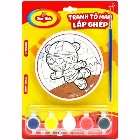 Đồ Chơi Tranh Tô Màu Lắp Ghép - Star Kids K-701
