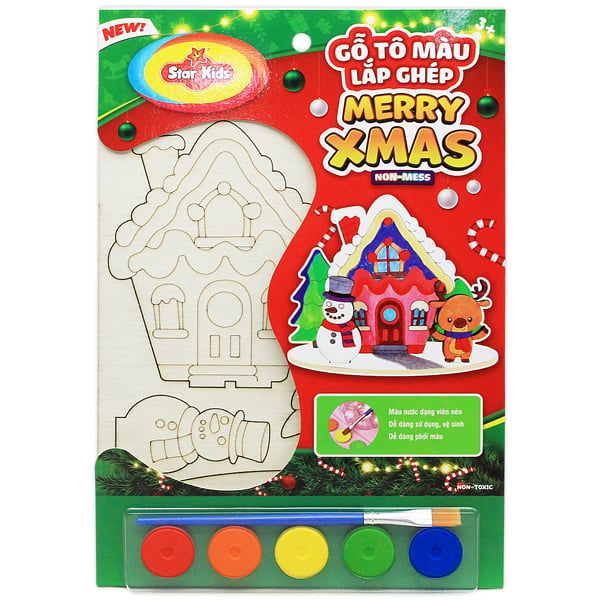 BỘ GỖ TÔ MÀU LẮP GHÉP NOEL (RSTAR)
